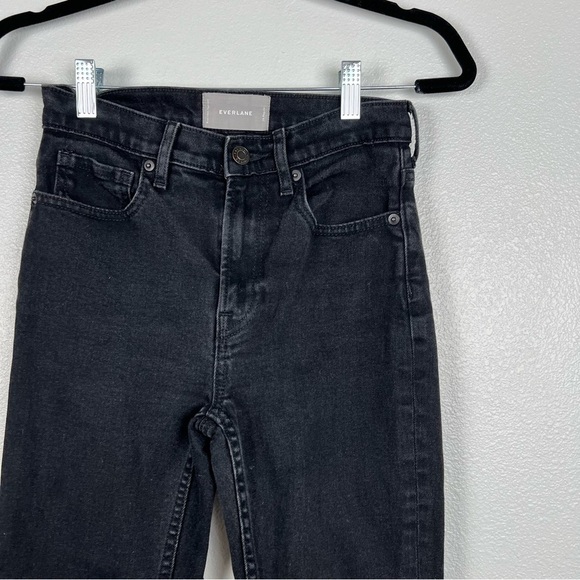 EVERLANE Mid Rise Black Jeans Sz 26 - Picture 2 of 7